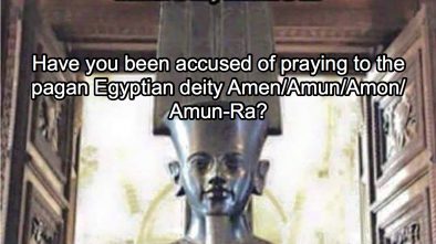 Egyptian deity Amen